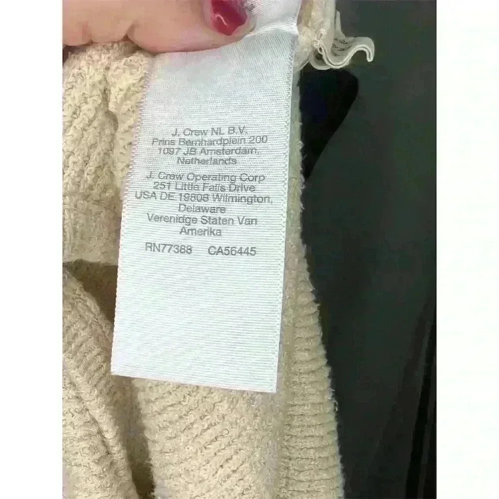 J.Crew Women's M Beige Sleeveless Knit Crop Top Ribbed Casual Spring - Picture 9 of 10